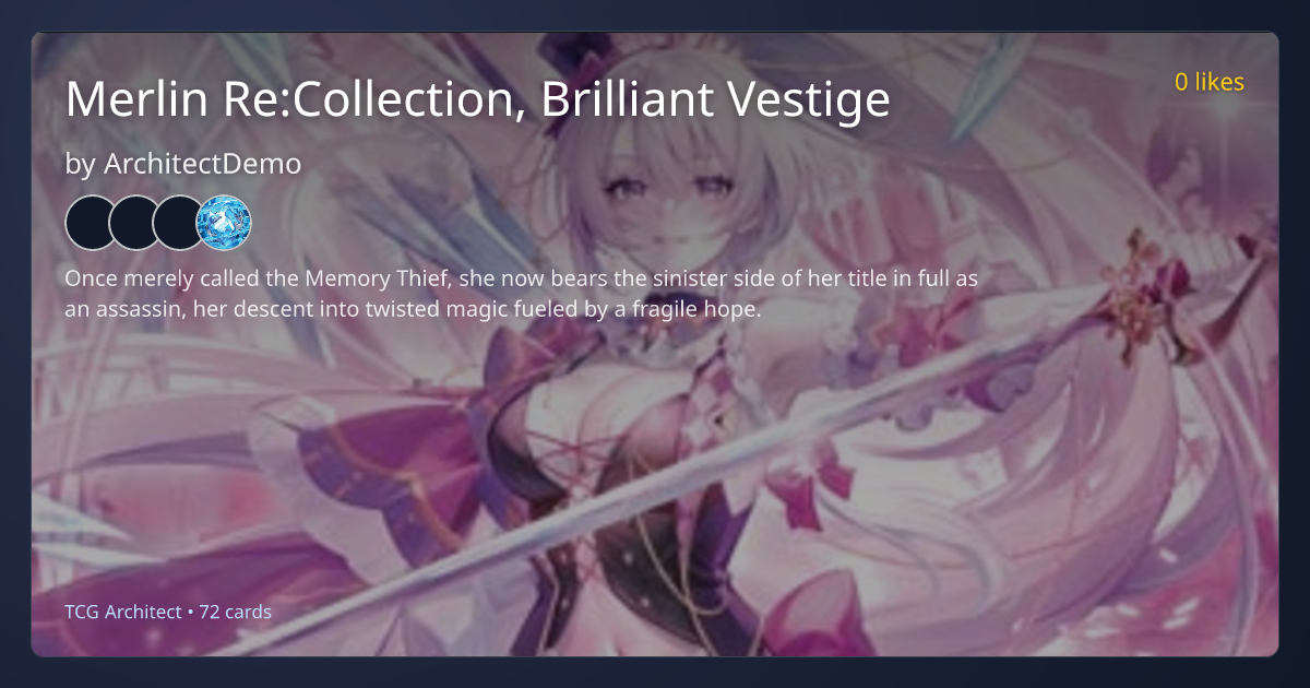 Merlin Re:Collection, Brilliant Vestige - TCG Architect | TCGArchitect